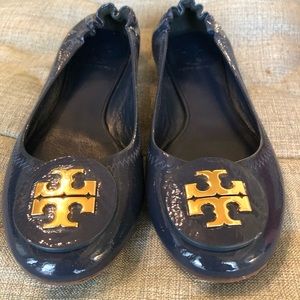 Tory Burch Reva Patent- Dolphin Blue
